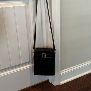 Pelle Studio Black Leather Crossbody Purse